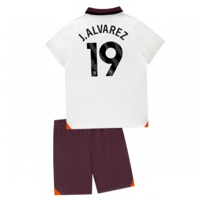 Manchester City Julian Alvarez #19 Gostujuci Dres za Dječji 2023-24 Kratak Rukavima (+ kratke hlače)